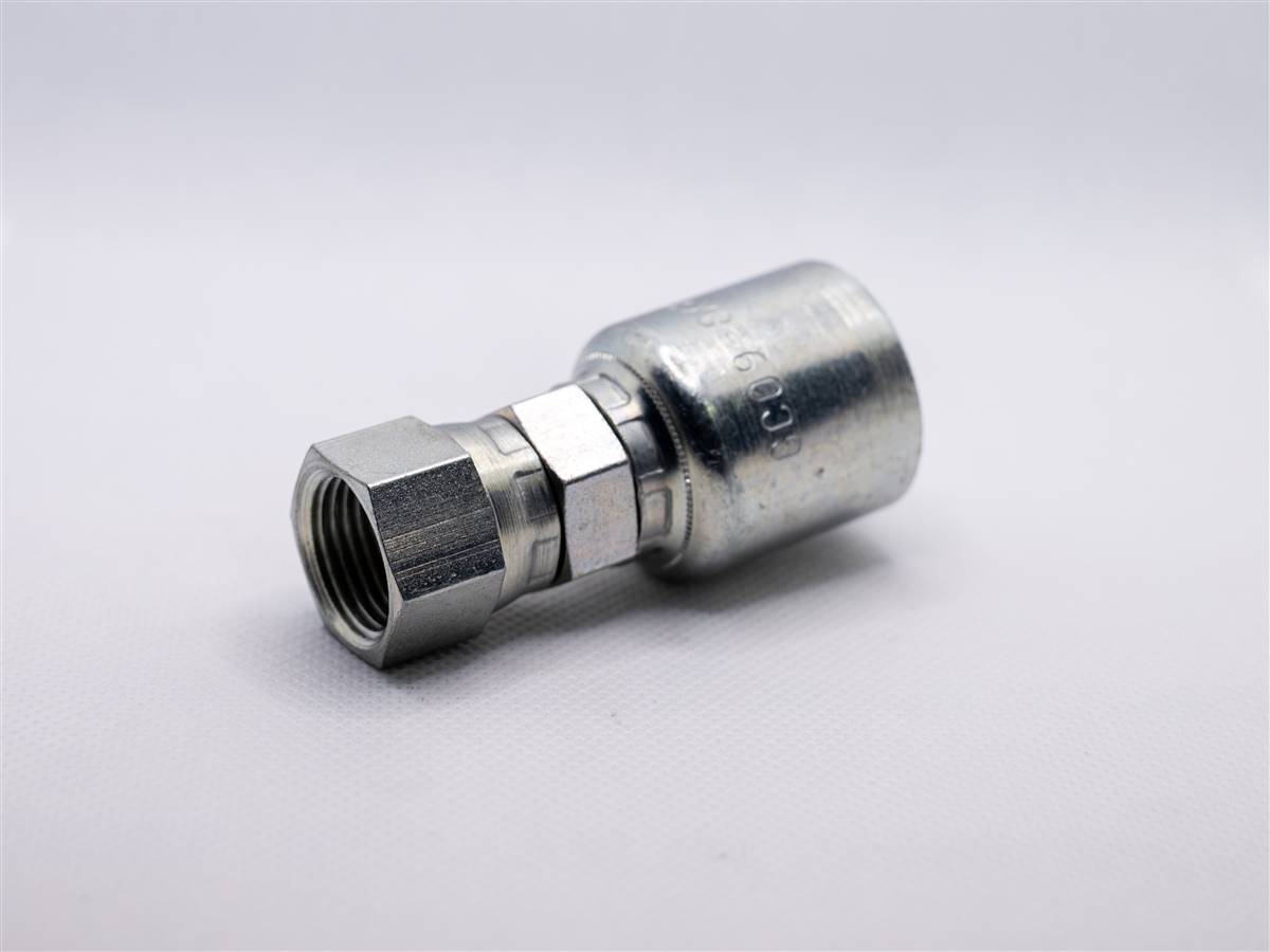 5 Inch Male Aluminum Swivel Mulch Hose Connector - Leaf Vacuum