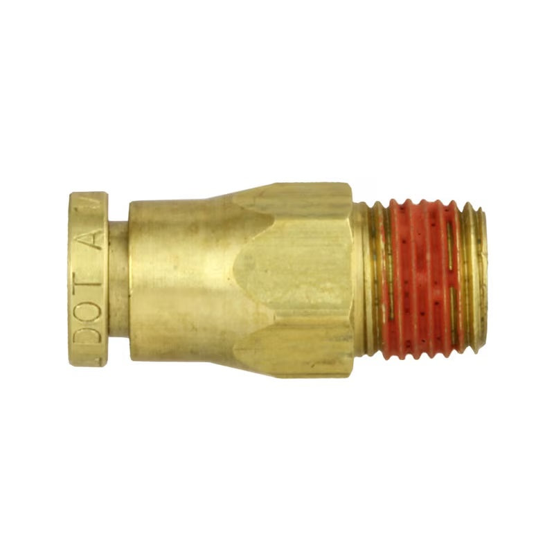 DOT Push-To-Connect - Male NPTF Connector - Brass (D1168)