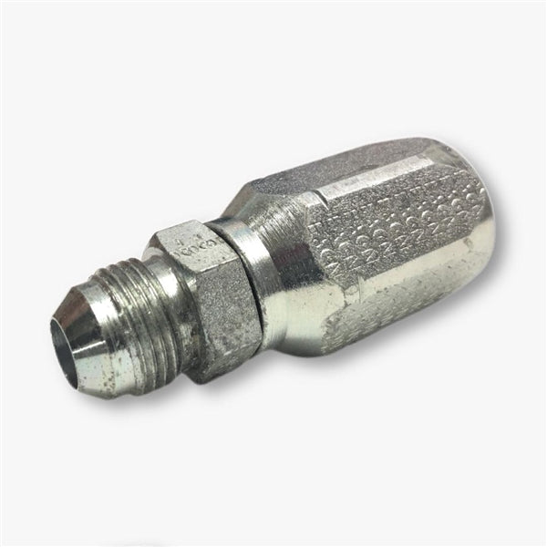 100R2 Reusable Hydraulic Fitting  (3/8" Hose x 3/8" Male JIC)