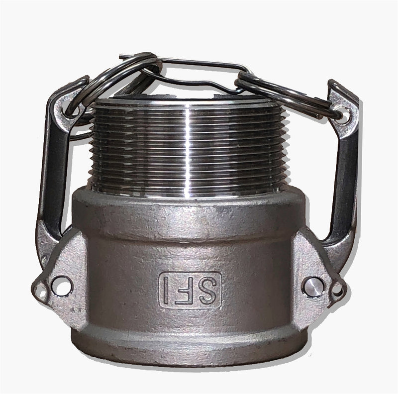 SS-CAMLOCK-B250 (2 1/2" B Series Female Coupler x Male NPT)