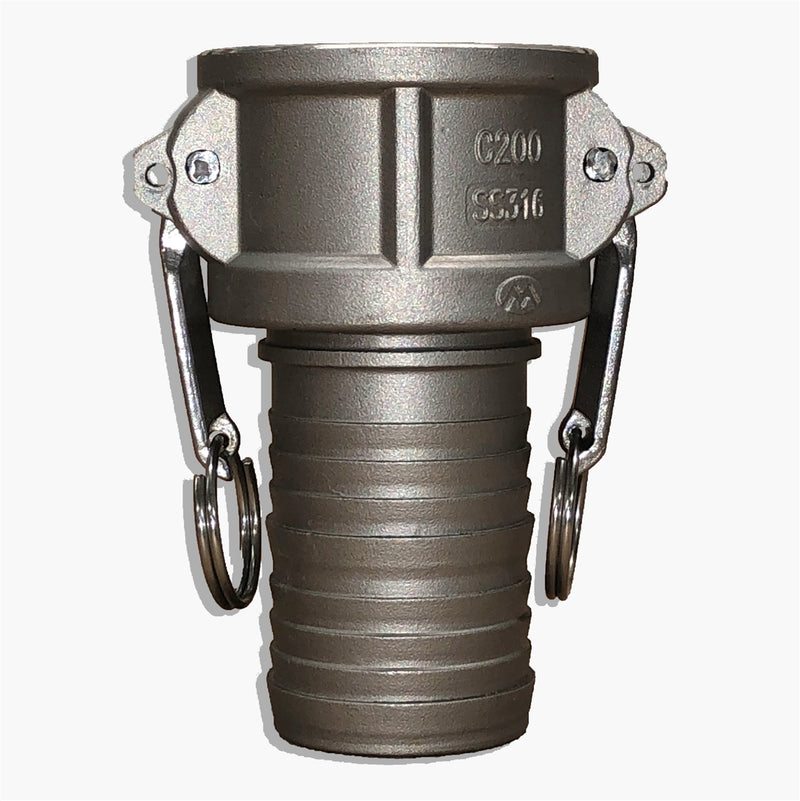 SS-CAMLOCK-C150 (1 1/2" C Series Female Coupler x Hose Shank)