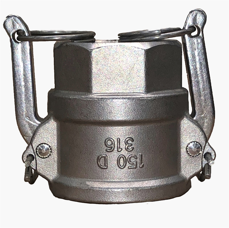 SS-CAMLOCK-D400 (4" D Series Female Coupler x Female NPT)