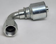 G25205-0606 (6G-6FSX90) 3/8" Hose X 3/8" Female SAE 45° Flare Swivel, 90° Elbow